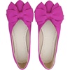 image:imageFloerns Womens Leopard Bow Closed Toe Ballet Flats Pointed Toe Dressy Elegant Flat ShoesHot Pink