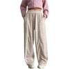 image:imageFloerns Womens Leopard Print Wide Leg Pants Y2K Hip Hop Going Out High Waisted Baggy SweatpantsLight Brown Leopard