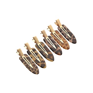 image:imageFloerns Womens 4 Pcs Polka Dots Hair Clips Duckbill Alligator ClipGradient Leopard