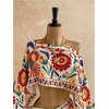 image:imageFloerns Womens 2 Piece Floral Sets Off Shoulder Crop Tops and Mini SkirtMulti Red Floral