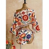 image:imageFloerns Womens 2 Piece Floral Sets Off Shoulder Crop Tops and Mini SkirtMulti Red Floral