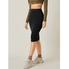 image:imageFloerns Womens All Over Print High Waist Elegant Bodycon Pencil Midi SkirtBlack