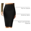 image:imageFloerns Womens All Over Print High Waist Elegant Bodycon Pencil Midi SkirtBlack