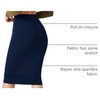 image:imageFloerns Womens All Over Print High Waist Elegant Bodycon Pencil Midi SkirtNavy Blue