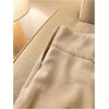 image:imageFloerns Womens Elastic High Waisted Mini Skorts Skirt with Built in Shorts Business Casual OutfitsKhaki