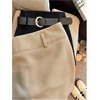 image:imageFloerns Womens Elastic High Waisted Mini Skorts Skirt with Built in Shorts Business Casual OutfitsKhaki
