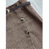 image:imageFloerns Womens Elegant Houndstooth Mini Skirt Button Front Business Casual Fall Skirts with BeltBrown Multi
