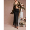 image:imageFloerns Womens Elegant Lace Maxi Skirt Low Rise Formal Wedding Guest Fishtail SkirtBlack