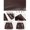 image:imageFloerns Womens Elegant Leather High Waist Midi Skirt Slit Hem Office A Line SkirtBrown
