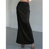 image:imageFloerns Womens Elegant Maxi Skirt High Waisted Fishtail Business SkirtsBlack
