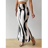 image:imageFloerns Womens Elegant Ruched High Waisted Bodycon Going Out Maxi SkirtApricot Black
