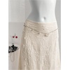 image:imageFloerns Womens Embroidery Maxi Skirt Low Rise Vacation A Line SkirtsApricot