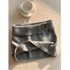 image:imageFloerns Womens Foldover Mini Skirt Low Rise Ribbed Pencil Sweater SkirtsGrey