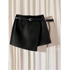 image:imageFloerns Womens High Waist Asymmetrical Wrap Skort A Line Casual Mini SkirtBlack