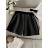 image:imageFloerns Womens High Waist Asymmetrical Wrap Skort A Line Casual Mini SkirtBlack