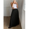 image:imageFloerns Womens High Waisted Flowy Skirt Trendy Flared A Line Maxi SkirtBlack