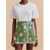 image:imageFloerns Womens Ocean Print Boho Skirt High Waisted Wrap Tie Side Vacation Mini SkirtsGreen