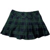 image:imageFloerns Womens Plaid Mini Skirts Pleated Hem Uniform Skater Skirt Built in ShortsDark Green