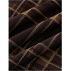 image:imageFloerns Womens Plaid Print Low Rise Mesh Skirt Elegant Ruffle Trim Bodycon Short SkirtsBrown