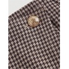 image:imageFloerns Womens Plus Size Elegant Houndstooth Skirt Wrap Hem Dressy Casual Short SkirtsMulticolor
