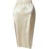 image:imageFloerns Womens Plus Size Satin Skirt Ruched Business Pencil Midi SkirtsApricot