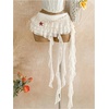 image:imageFloerns Womens Plus Size Tiered Layered Mini Skirt Low Rise Asymmetrical Ruffle Beach Y2k SkirtsWhite
