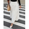 image:imageFloerns Womens Polka Dots Maxi Skirt 90s Vintage Flowy Flared A Line Long SkirtBeige