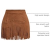 image:imageFloerns Womens Rivet Tassel Trim Hippie Mini Skirt High Waist Western A Line Skirt