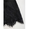 image:imageFloerns Womens Sexy Lace Satin Low Rise Patchwork Night Out Mini SkirtBlack