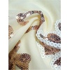 image:imageFloerns Womens Sparkly Floral Sequin Bodycon Mini Skirt Rave OutfitsLight Yellow