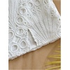 image:imageFloerns Womens Summer Eyelet Low Rise Skirts Textured Slit Beach Vacation Mini SkirtWhite