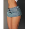 image:imageFloerns Womens Summer Mini Jean Skorts Y2K Belted Skinny Denim Skirt Shorts Concert OutfitsBlue
