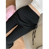 image:imageFloerns Womens Workout Skirted Leggings Mid Waisted Flared Leg Athletic Yoga PantsBlack