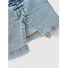 image:imageFloerns Womens Y2K Foldover Mini Jean Skirt Drawstring Side Split Bodycon Going Out Denim SkirtsBlue