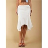 image:imageFloerns Womens Y2K Summer Asymmetrical Ruffle Hem Date Night Midi Skirts