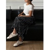image:imageFloerns Womens Y2k Sequin Skirt Stretchy Night Out Party Glitter Long SkirtBlack