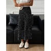 image:imageFloerns Womens Y2k Sequin Skirt Stretchy Night Out Party Glitter Long SkirtBlack
