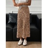image:imageFloerns Womens Y2k Sequin Skirt Stretchy Night Out Party Glitter Long SkirtKhaki
