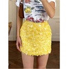 image:imageFloerns Womens Y2k Sequin Sparkly A Line Mini SkirtButter Yellow