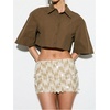 image:imageWomens Beaded Bodycon Going Out Party Summer Skirts Cocktail Sequin Mini SkirtApricot