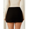image:imageWomens Casual Pencil Skirt Split Hem Mini SkirtBlack