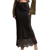 image:imageFloerns Womens Elegant Lace Maxi Skirt Low Rise Formal Wedding Guest Fishtail SkirtBlack