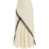 image:imageFloerns Womens Elegant Lace Wrap Skirts Asymmetrical Ruffle Party Cocktail Midi SkirtChampagne