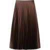 image:imageFloerns Womens Elegant Pleated Skirt Mid Waist Dressy Casual Shirring Long SkirtCoffee Brown