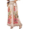 image:imageFloerns Womens Plus Size Floral Wrap Maxi Skirt Tie Side Beach Vacation A Line Summer SkirtsApricot