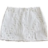 image:imageFloerns Womens Summer Eyelet Low Rise Skirts Textured Slit Beach Vacation Mini SkirtWhite