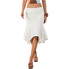 image:imageFloerns Womens Y2K Summer Asymmetrical Ruffle Hem Date Night Midi Skirts