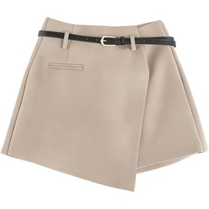 image:imageFloerns Womens High Waist Asymmetrical Wrap Skort A Line Casual Mini SkirtMaroon
