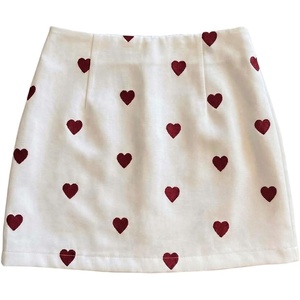 image:imageFloerns Womens Y2k Heart Low Rise Mini Skirt Beach Vacation Going Out A Line SkirtWhite