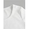 image:imageFloerns Girls 3 Piece Solid Ribbed Knit Square Neck Long Sleeve Tee Shirts Crop TopsMauve Purple